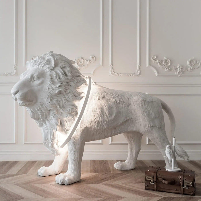 Leo Lion Sculpture Floor Lamp - DWHOME