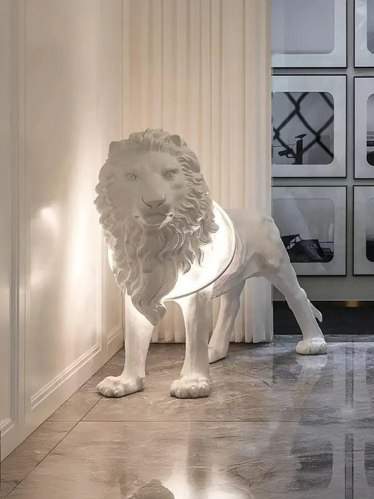 Leo Lion Sculpture Floor Lamp - DWHOME