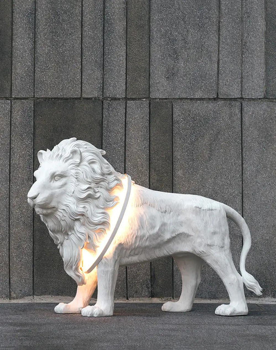 Leo Lion Sculpture Floor Lamp - DWHOME