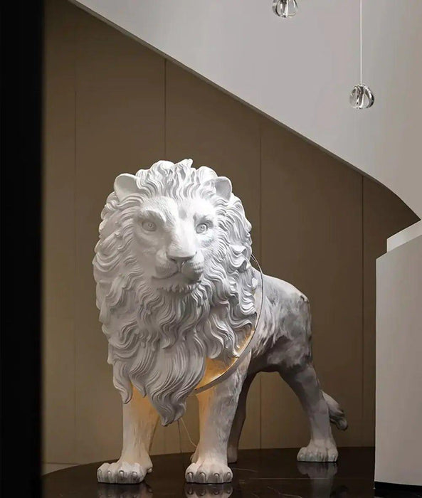 Leo Lion Sculpture Floor Lamp - DWHOME