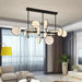 Lesley Modern Art Glass Disc Chandelier - DWHOME