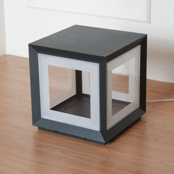 Light Cube Outdoor Post Light-DWHOME
