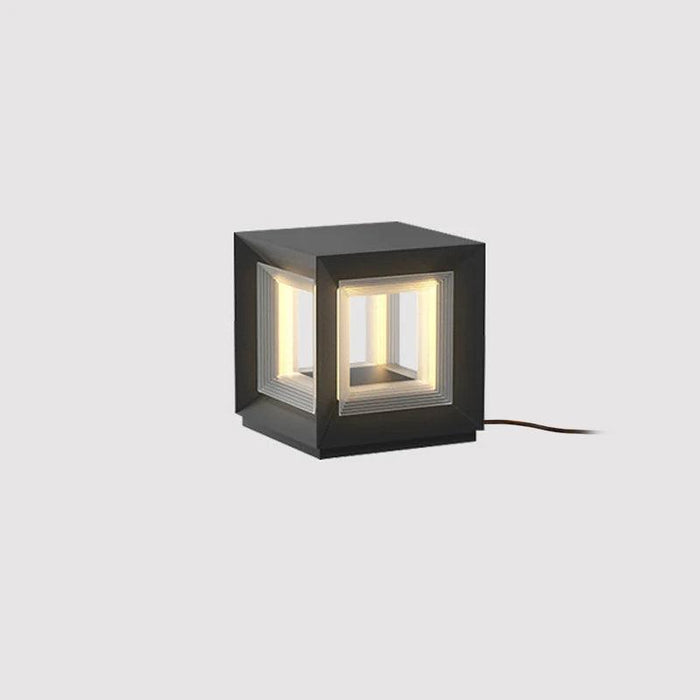 Light Cube Outdoor Post Light-DWHOME