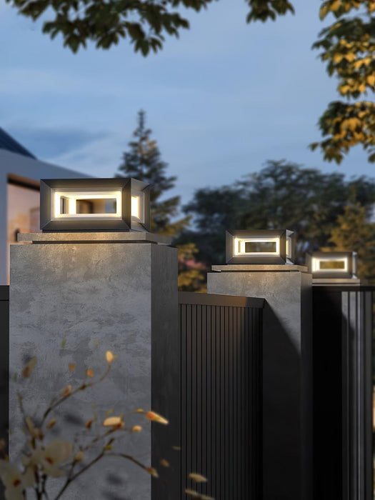 Light Cube Outdoor Post Light-DWHOME