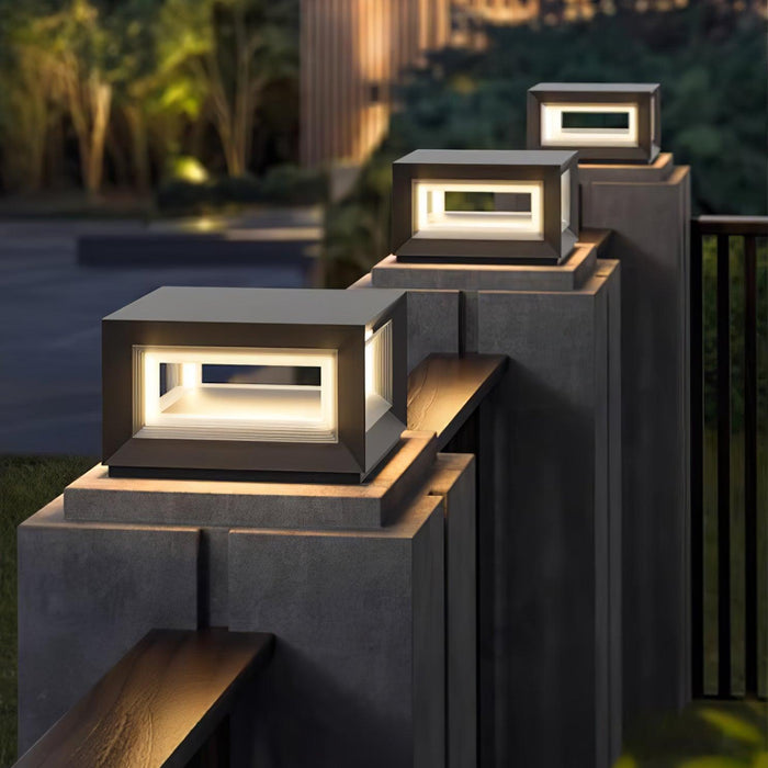 Light Cube Outdoor Post Light-DWHOME
