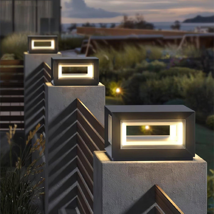 Light Cube Outdoor Post Light-DWHOME
