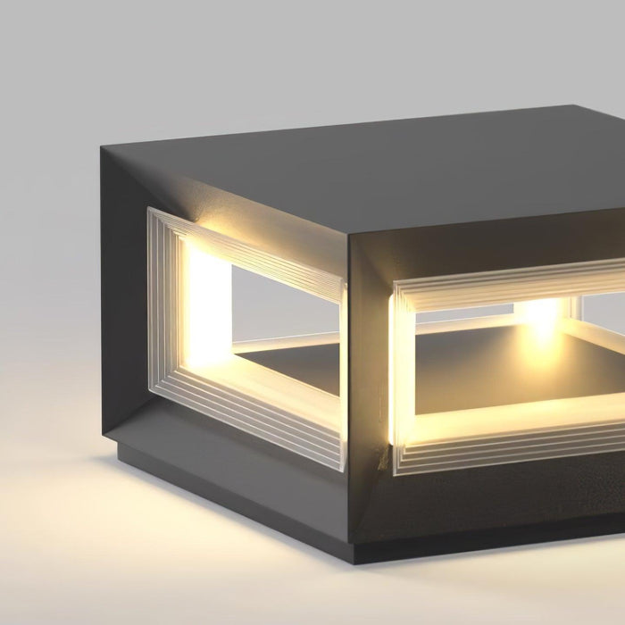 Light Cube Outdoor Post Light-DWHOME
