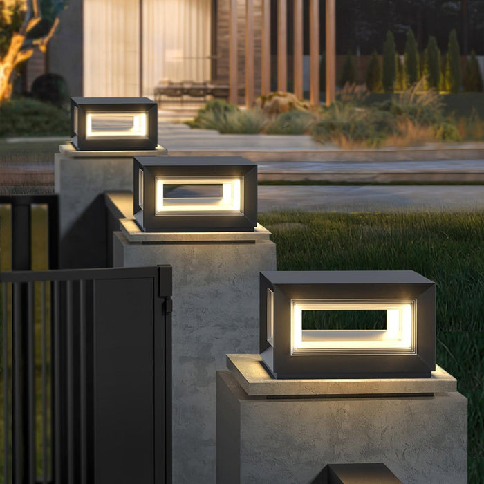 Light Cube Outdoor Post Light-DWHOME