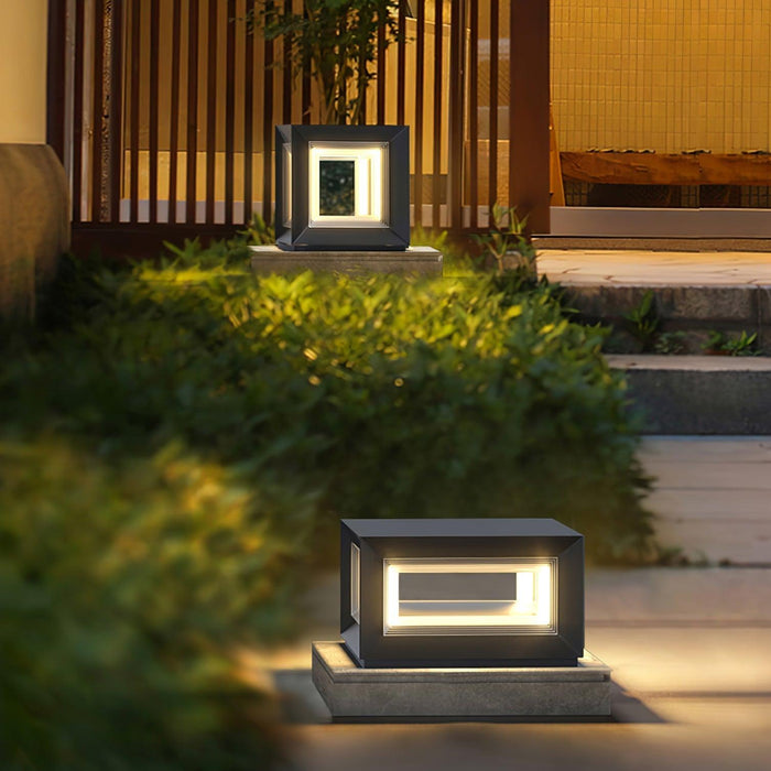 Light Cube Outdoor Post Light-DWHOME