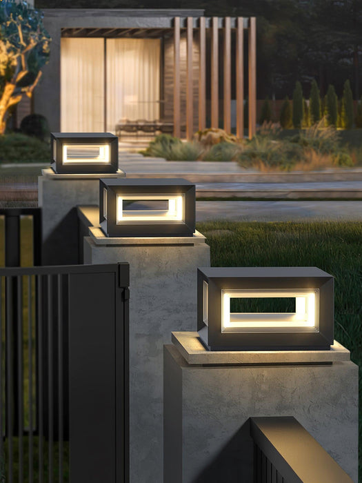 Light Cube Outdoor Post Light-DWHOME