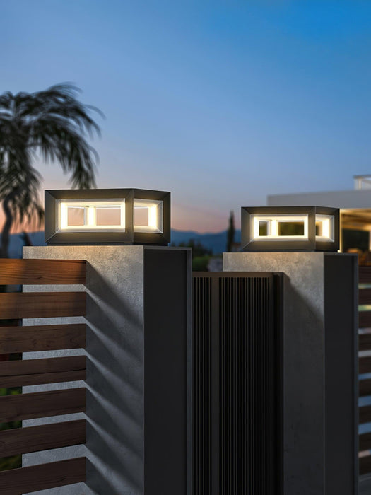 Light Cube Outdoor Post Light-DWHOME