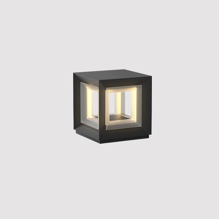 Light Cube Outdoor Post Light-DWHOME