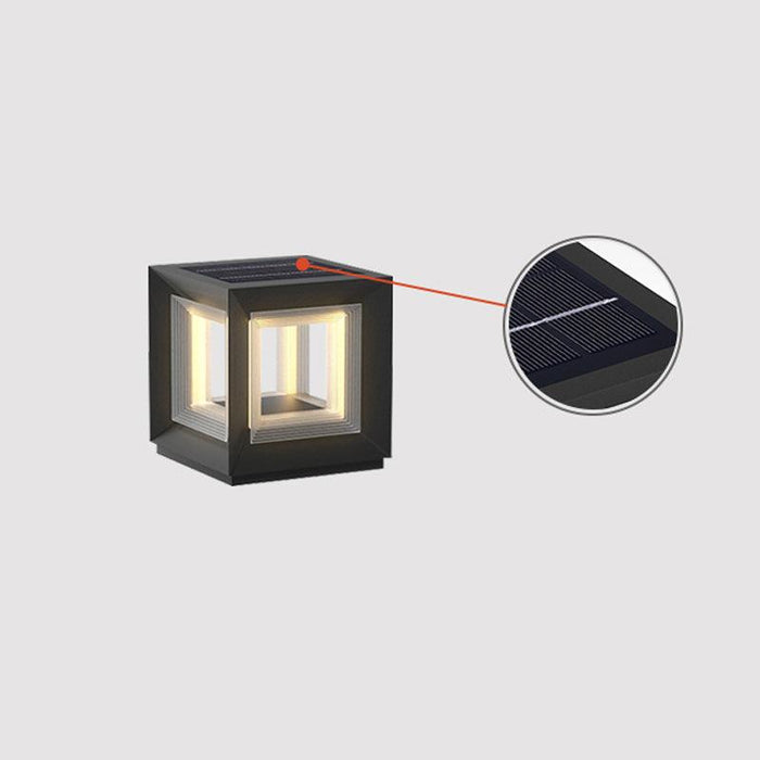 Light Cube Outdoor Post Light-DWHOME
