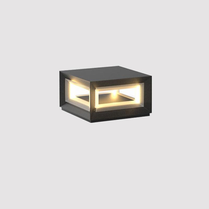 Light Cube Outdoor Post Light-DWHOME