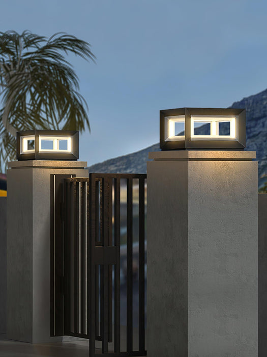 Light Cube Outdoor Post Light-DWHOME