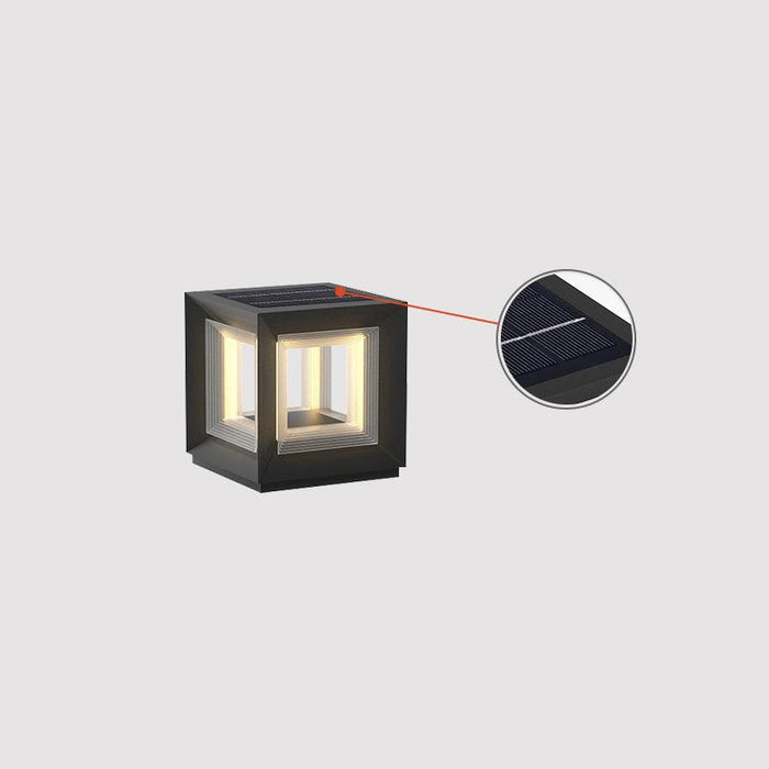 Light Cube Outdoor Post Light-DWHOME