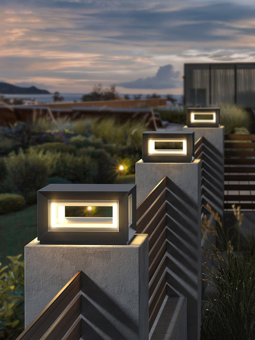 Light Cube Outdoor Post Light-DWHOME