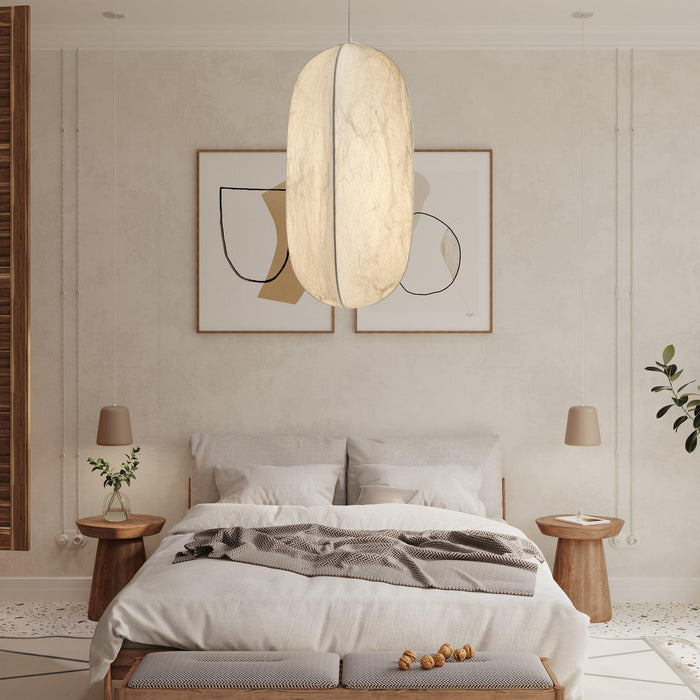 Lilian Silk Sphere Pendant Lamp-DWHOME
