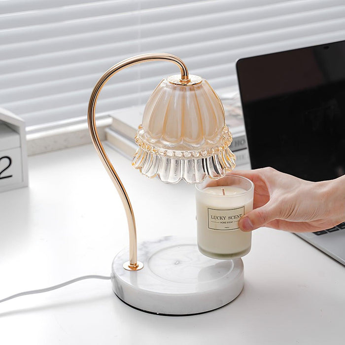 Lily Marble Warmer Table Lamp - DWHOME