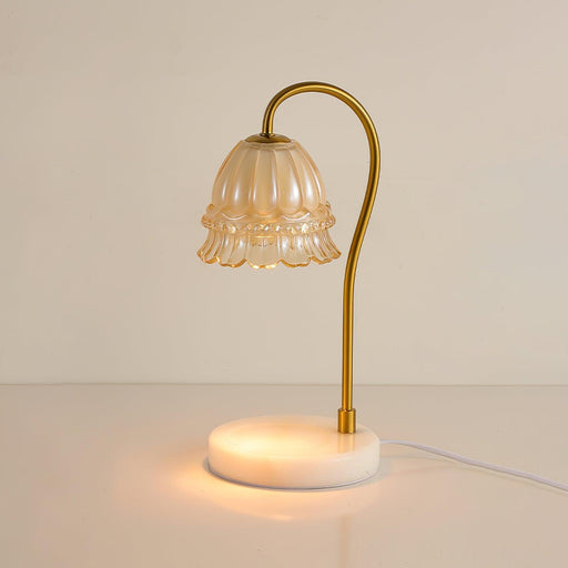 Lily Marble Warmer Table Lamp-DWHOME