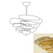 Textured Glass Leaf Amber Chandelier-DWHOME