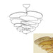 Textured Glass Leaf Amber Chandelier-DWHOME
