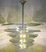 Textured Glass Leaf Green Chandelier-DWHOME