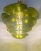 Textured Glass Leaf Green Chandelier-DWHOME