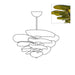 Lotus Leaf Layered Glass Chandelier-DWHOME