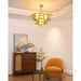 Lotus Leaf Layered Glass Chandelier-DWHOME