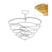 Lotus Leaf Layered Glass Chandelier-DWHOME