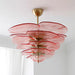 Lotus Leaf Layered Glass Chandelier-DWHOME