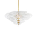 Lotus Leaf Layered Glass Chandelier-DWHOME