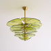 Lotus Leaf Layered Glass Chandelier-DWHOME