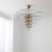 Lotus Leaf Layered Glass Chandelier-DWHOME