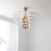 Lotus Leaf Layered Glass Chandelier-DWHOME