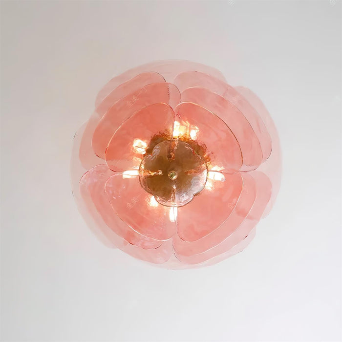 Lotus Leaf Layered Glass Chandelier-DWHOME