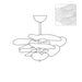 Petals Gold Murano Chandelier-DWHOME