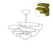 Petals Gold Murano Chandelier-DWHOME