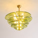 Lotus Leaf Layered Glass Chandelier-DWHOME