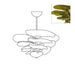 Petals Gold Murano Chandelier-DWHOME