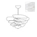 Petals Gold Murano Chandelier-DWHOME