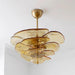 Lotus Leaf Layered Glass Chandelier-DWHOME