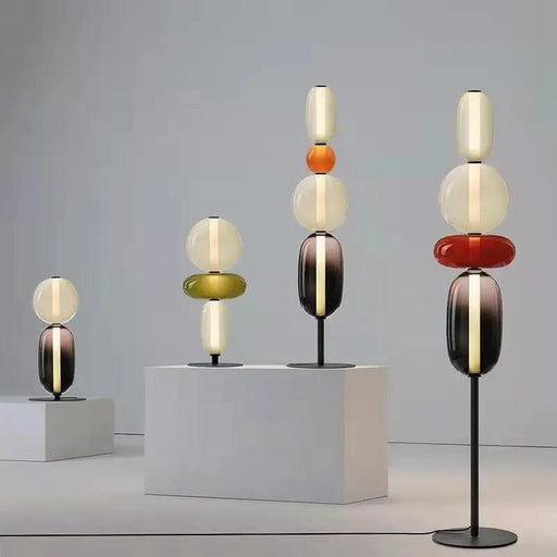 Lina Glass Shade Floor Lamp-DWHOME