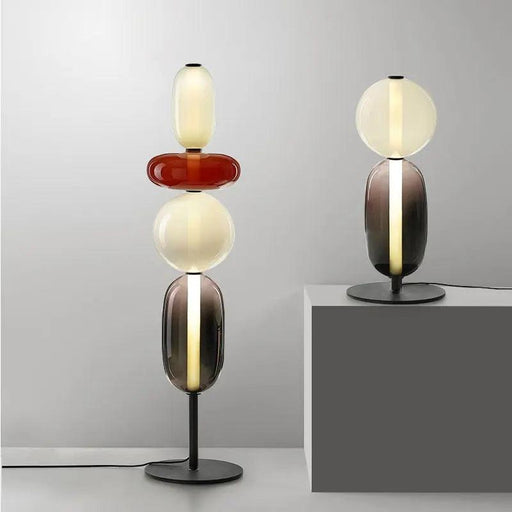 Lina Glass Shade Floor Lamp-DWHOME