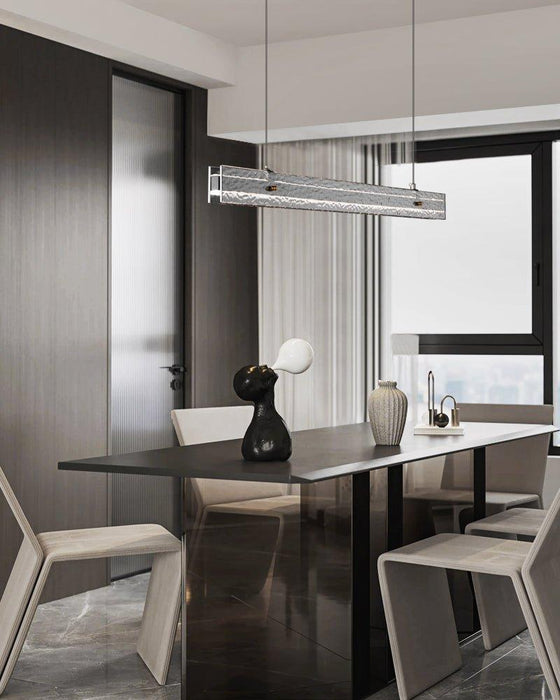 Linear Ribbon Island Pendant Light-DWHOME