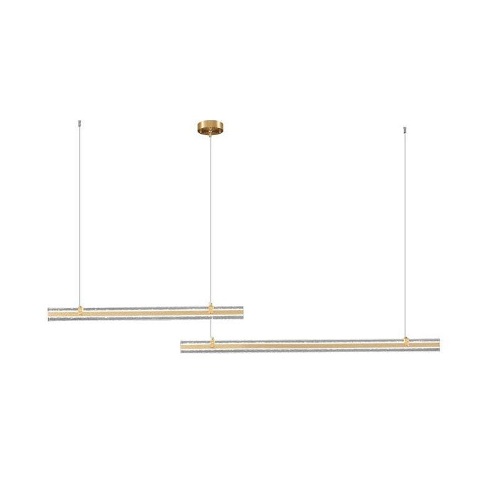 Linear Ribbon Island Pendant Light-DWHOME