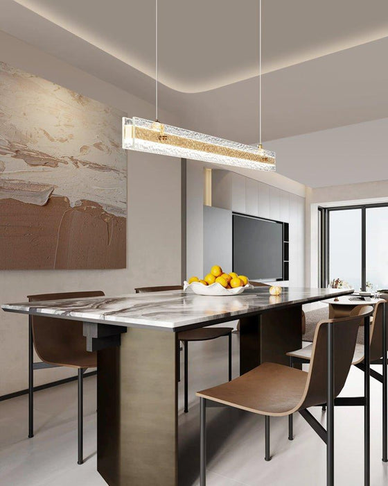 Linear Ribbon Island Pendant Light-DWHOME