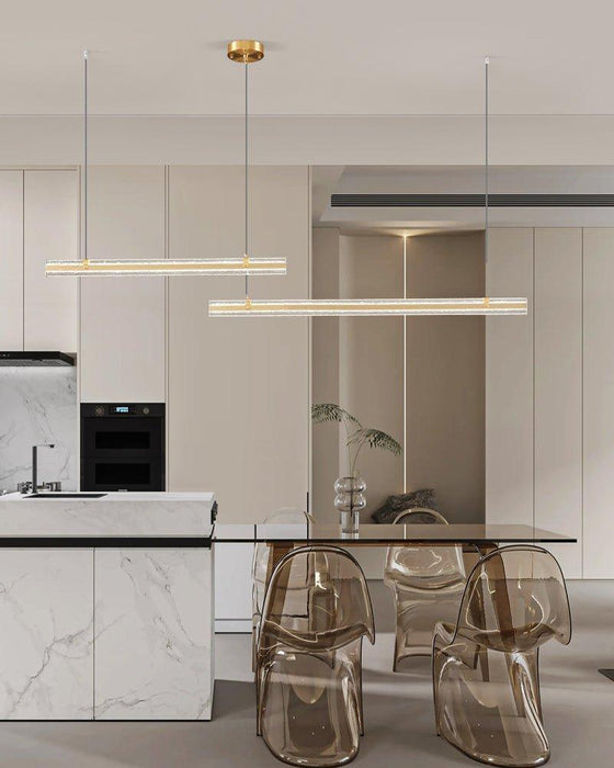 Linear Ribbon Island Pendant Light-DWHOME