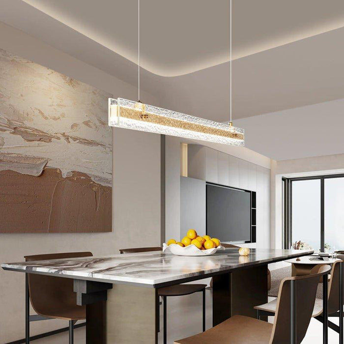 Linear Ribbon Island Pendant Light-DWHOME